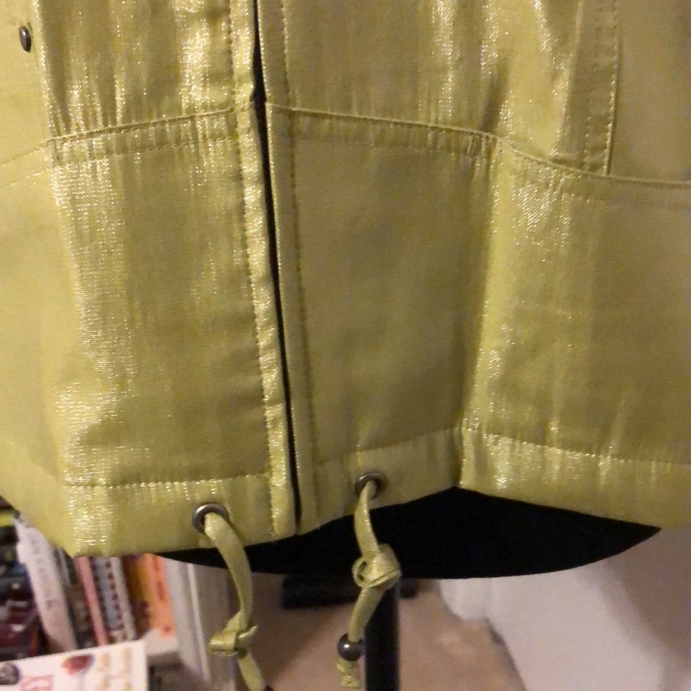 Ruby Rd. Metallic Lime Utility Jacket - image 5